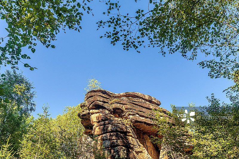 中国黑龙江伊春汤旺河林海奇石风景区图片素材