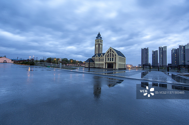 长治城市风光，淮海公园。图片素材