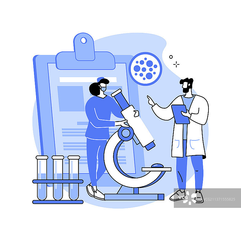 微生物技术抽象概念图片素材