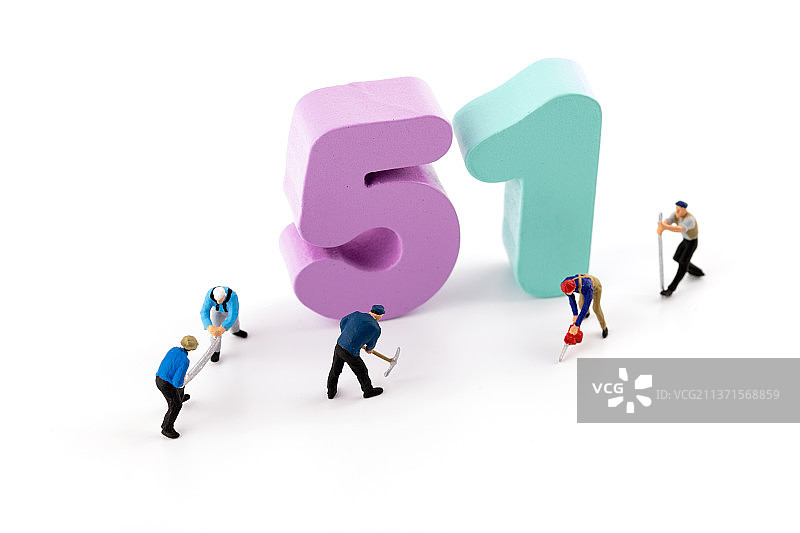 五一劳动节各种劳动的工人图片素材