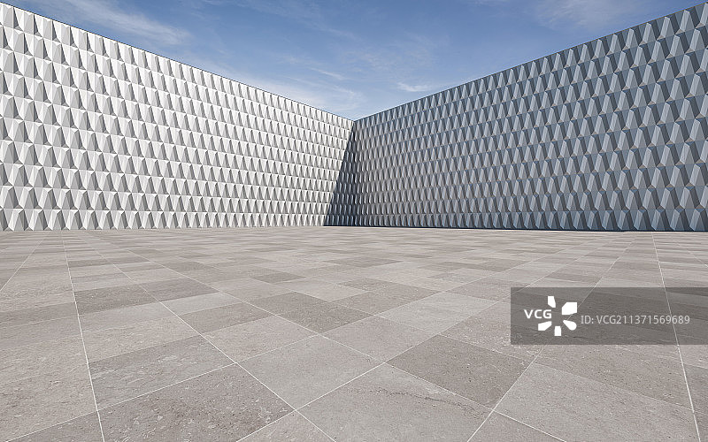 几何纹理_金属_墙面_建筑空间图片素材