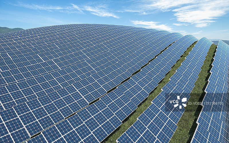 太阳能面板_光伏发电图片素材