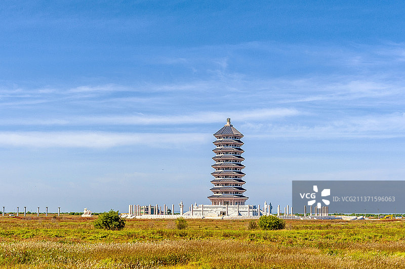 中国黑龙江佳木斯抚远黑瞎子岛东极宝塔图片素材