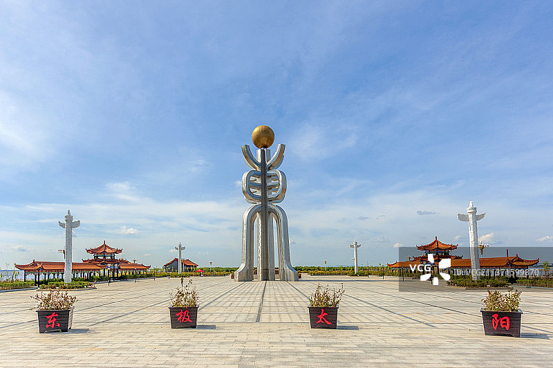 中国黑龙江佳木斯抚远县东极广场图片素材
