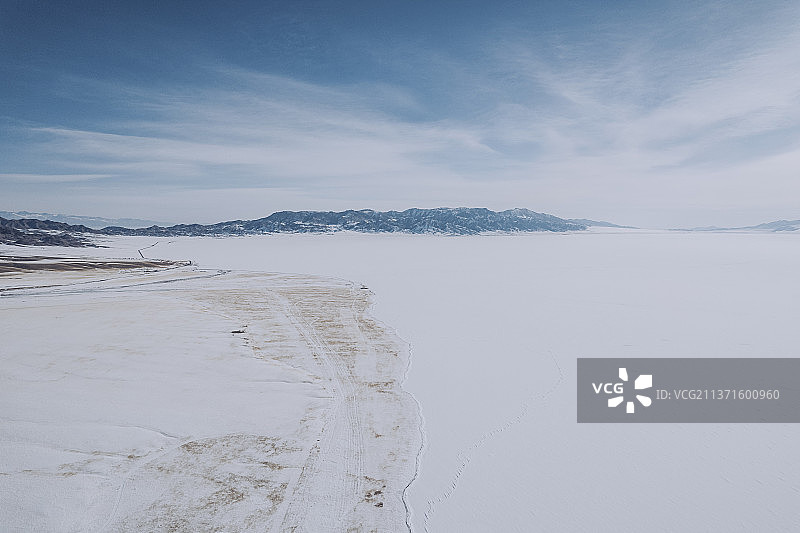 冬季的赛里木湖图片素材
