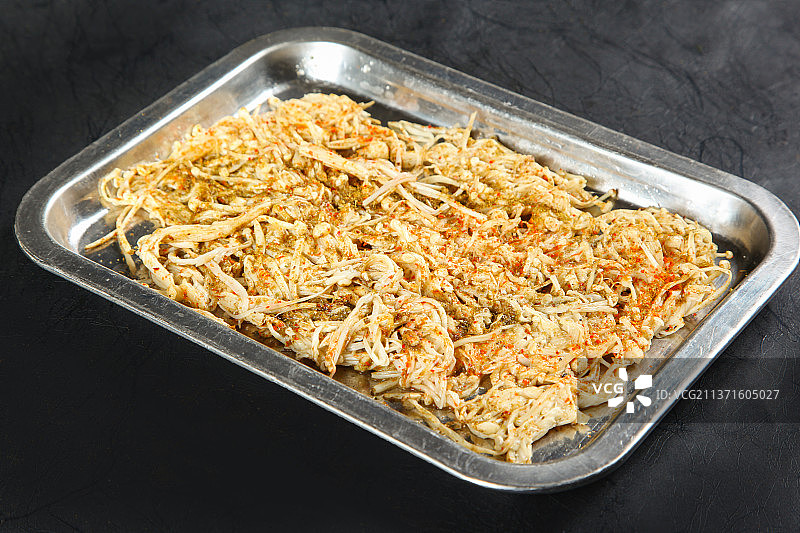 中餐美食-烤金针菇图片素材