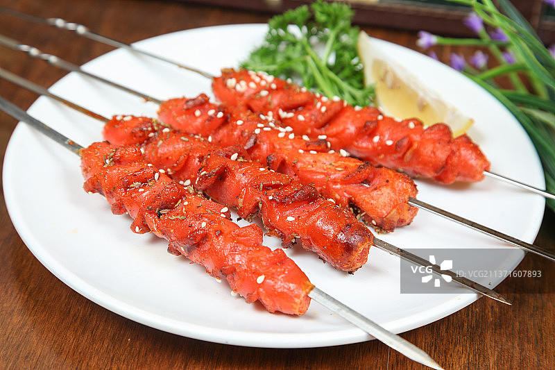 中餐美食-烤肠图片素材