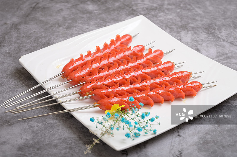 中餐美食-烤肠图片素材