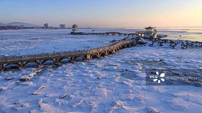 雪后的三礁揽胜图片素材