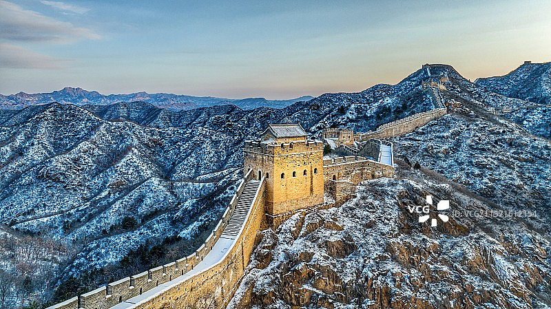 雪后大金山图片素材