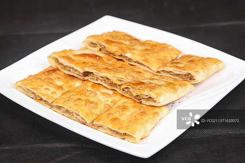 中餐美食-千层肉饼图片素材
