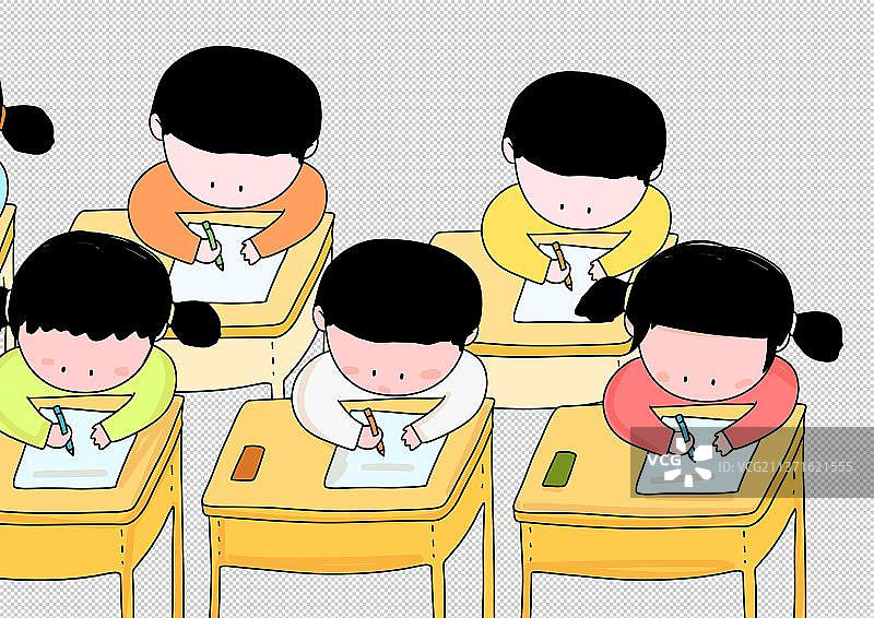 手绘卡通可爱设计元素考试图片素材