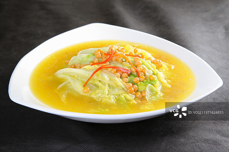 中餐美食-金汤娃娃菜图片素材