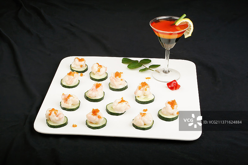 中餐美食-芥辣虾球图片素材