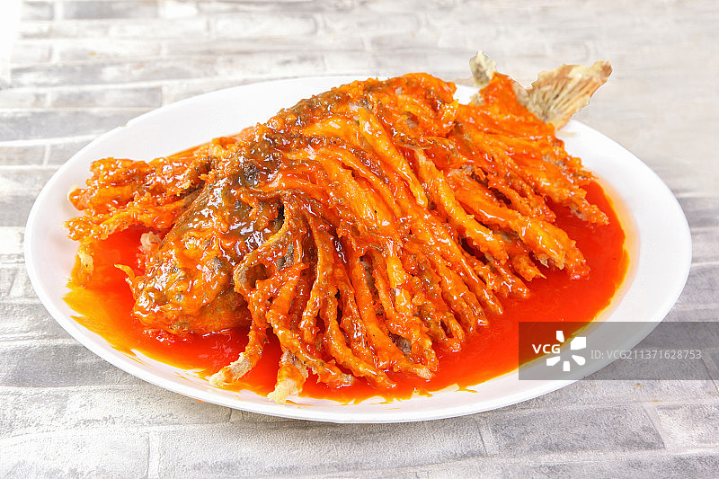 中餐美食-金毛狮子鱼图片素材