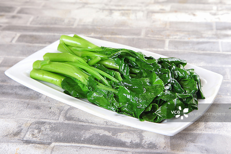 中餐美食-白灼芥兰图片素材