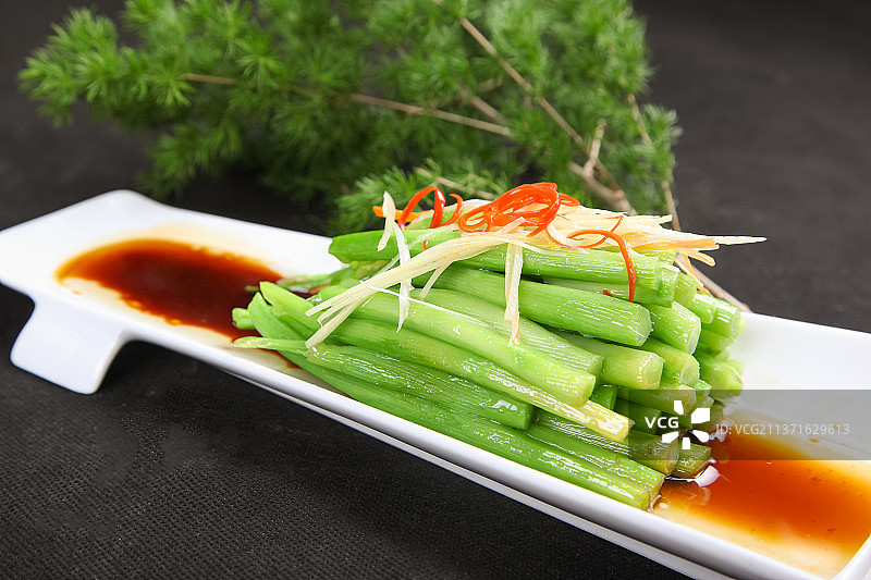 中餐美食-白灼芥兰图片素材