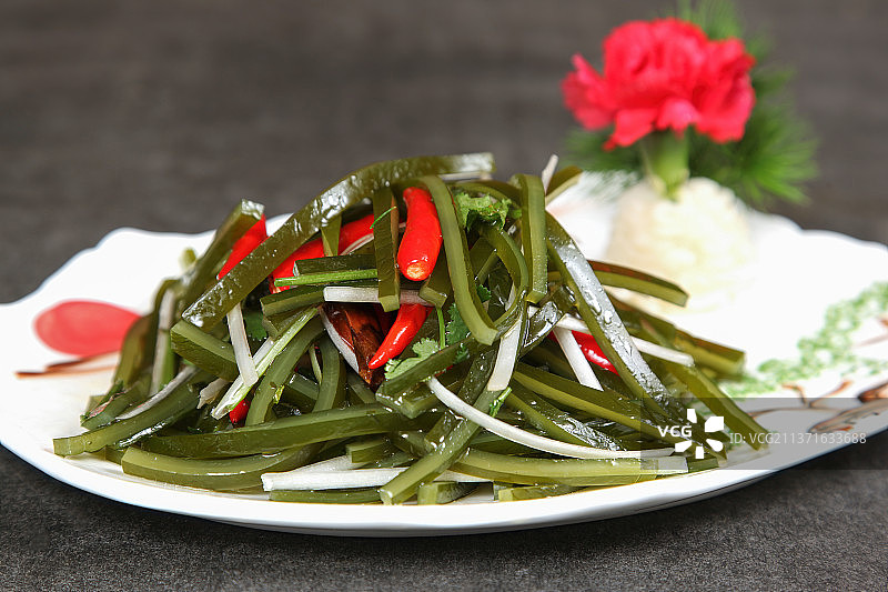 中餐美食-凉拌海带丝图片素材