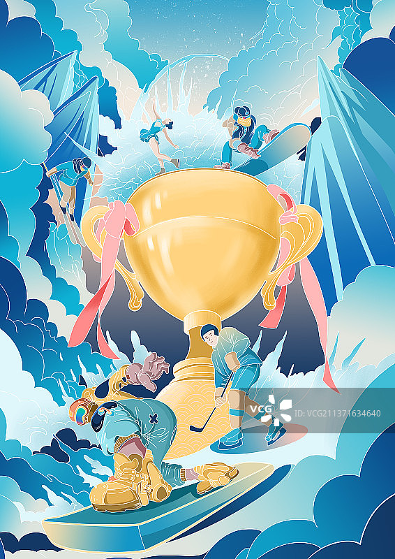 冰雪运动图片素材