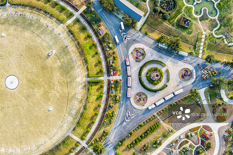 俯瞰新津花舞人间图片素材