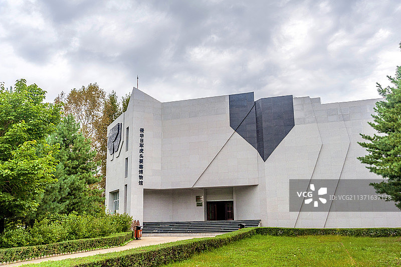 中国黑龙江鸡西侵华日军虎头要塞博物馆图片素材