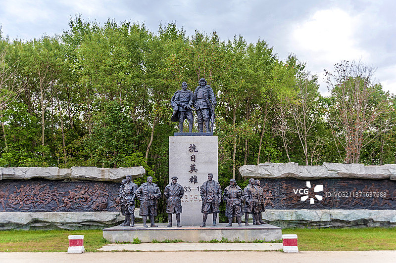 中国黑龙江鸡西虎林二战终结地纪念园图片素材