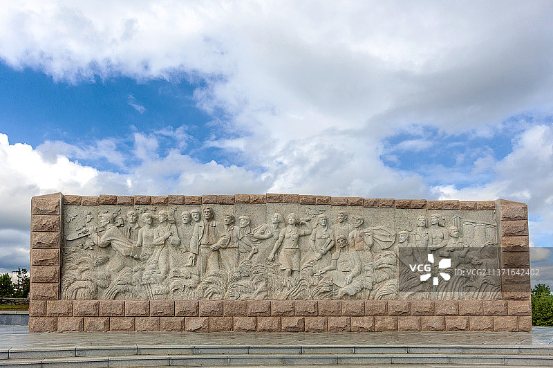 中国黑龙江鸡西王震将军开发北大荒纪念馆图片素材