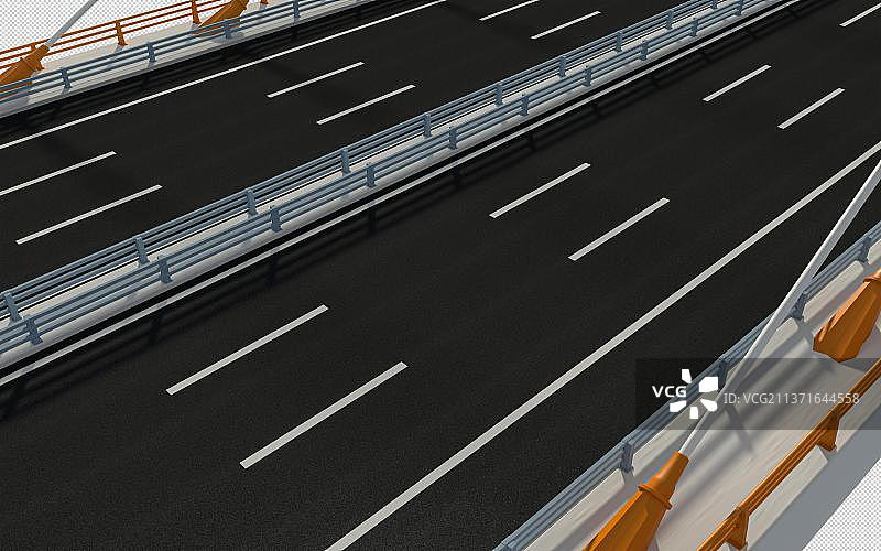 双向六车道斜拉桥图片素材