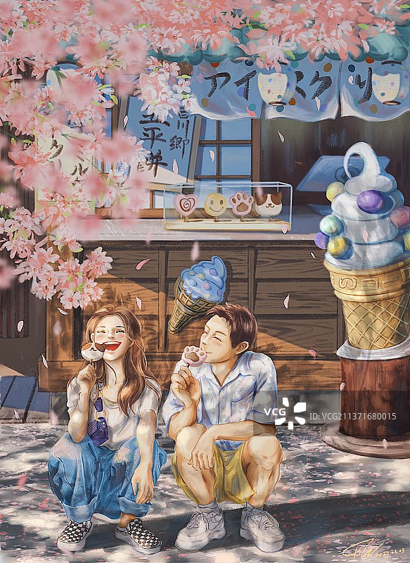 小甜美图片素材