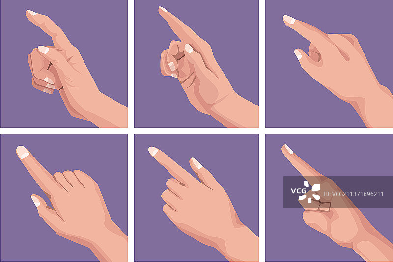 六指指向图片素材