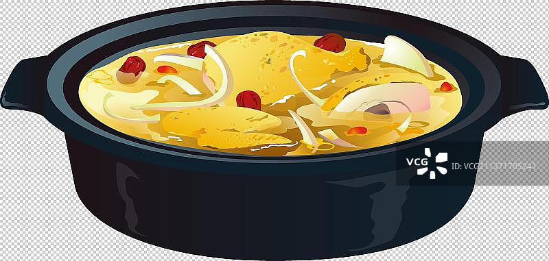 鸡汤砂锅图片素材