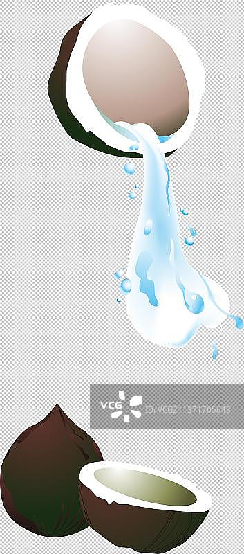 椰子椰汁图片素材