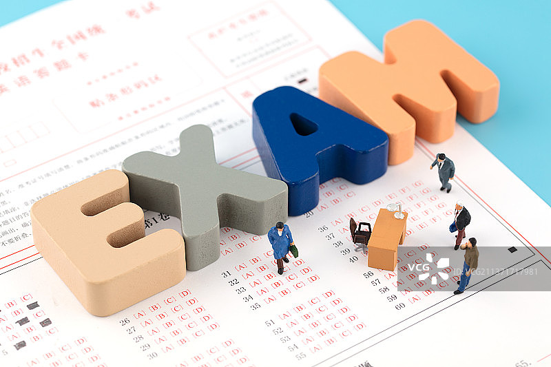 微缩创意考试争取工作机会图片素材