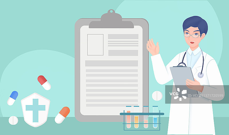 医护人员展示手势图图片素材