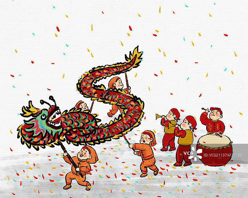 舞龙图片素材