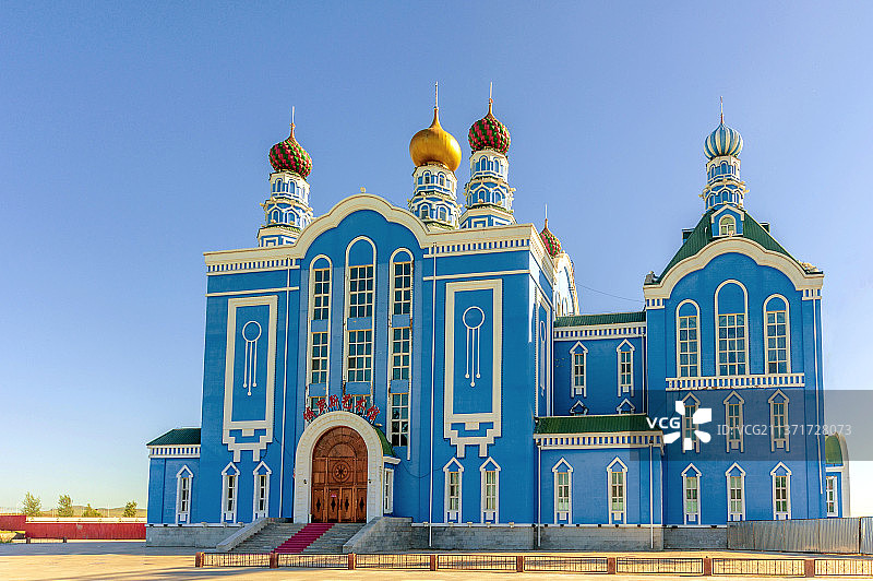 中国内蒙古呼伦贝尔满洲里套娃广场图片素材