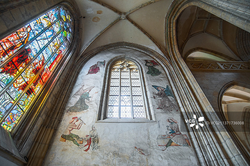 圣芭芭拉教堂内部图片素材