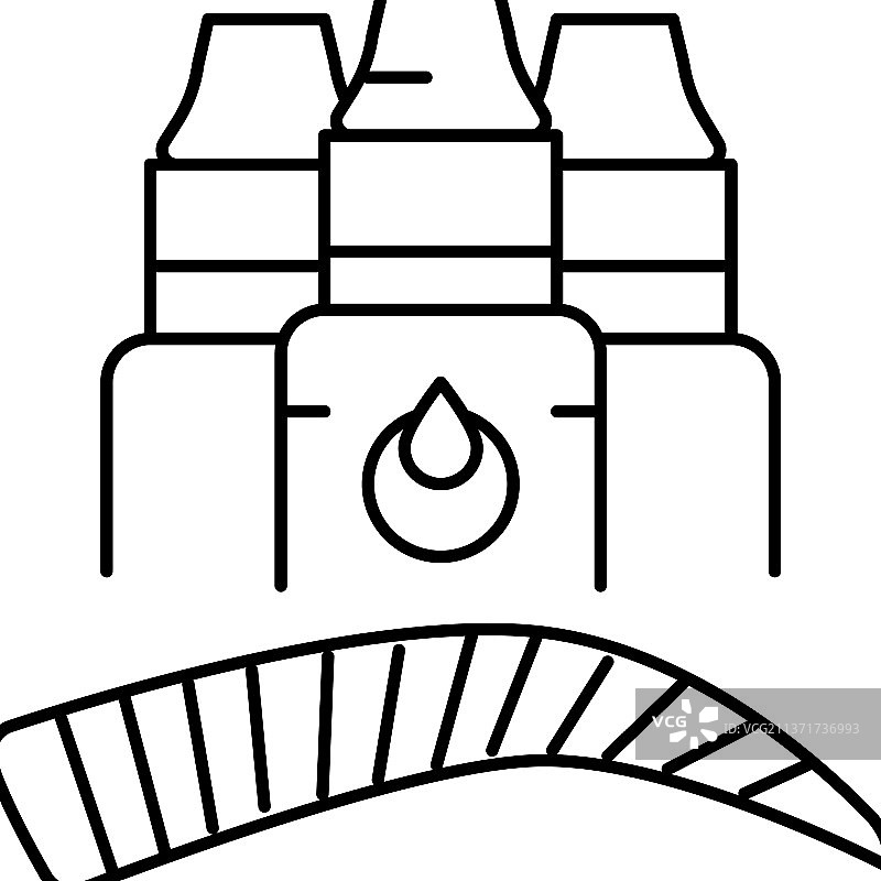 有机眉毛颜料线条图标图片素材