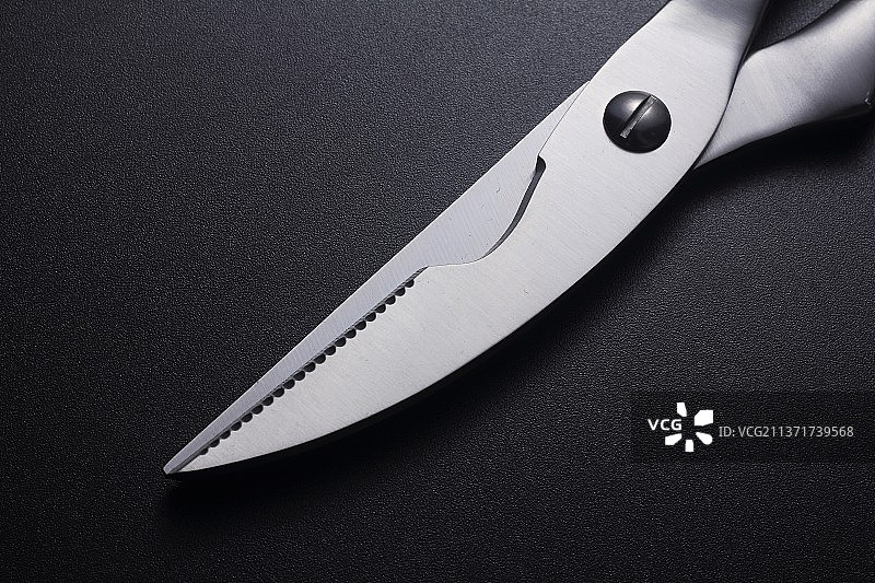 不锈钢厨房剪刀图片素材