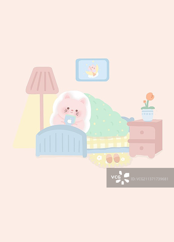 熬夜刷剧图片素材