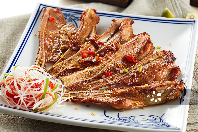 香煎牛仔骨图片素材