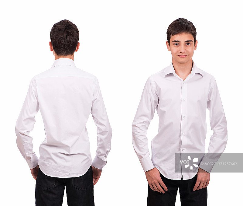 白衬衫少年图片素材