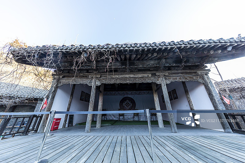 北京密云古北水镇八旗会馆：练武场图片素材