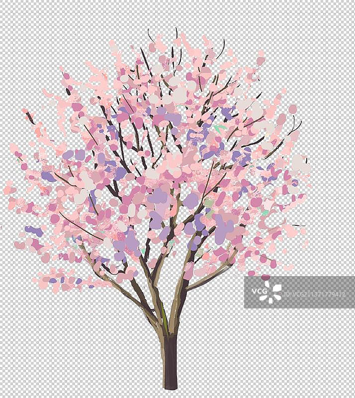 樱花杏花桃花梅花图片素材