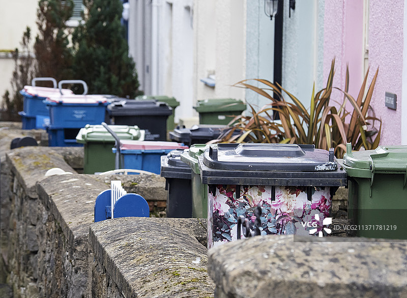 英国安格尔西博马里斯的排屋图片素材