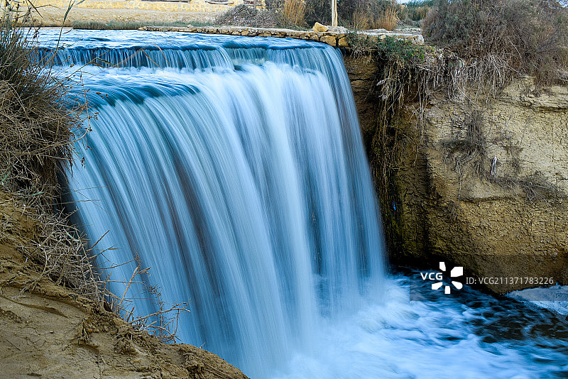 瓦迪赖扬瀑布，瓦迪赖扬，埃及图片素材