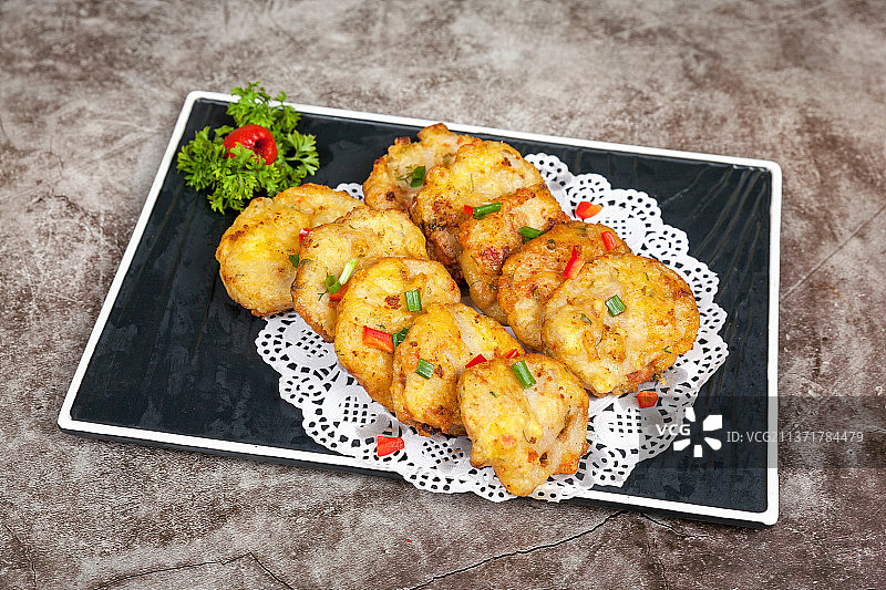 中餐美食-干炸耦盒图片素材