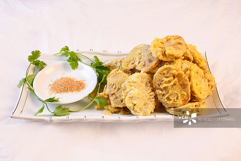 中餐美食-干炸耦盒图片素材