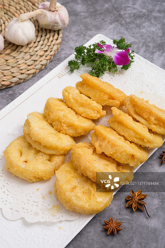 中餐美食-干炸耦盒图片素材