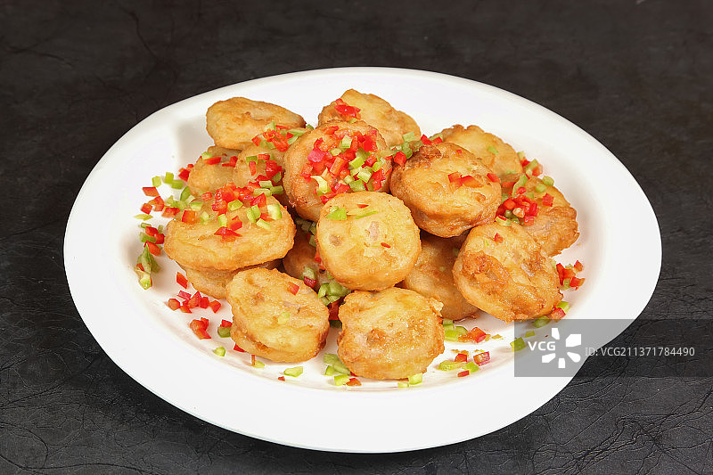 中餐美食-干炸耦盒图片素材